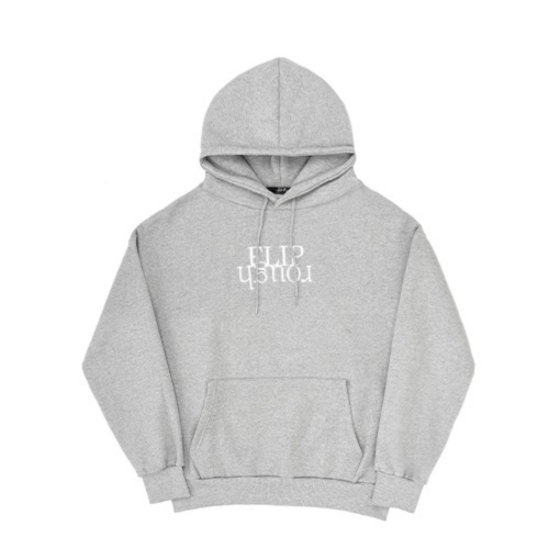 FLIPROUGH Big logo hoodie - Gray