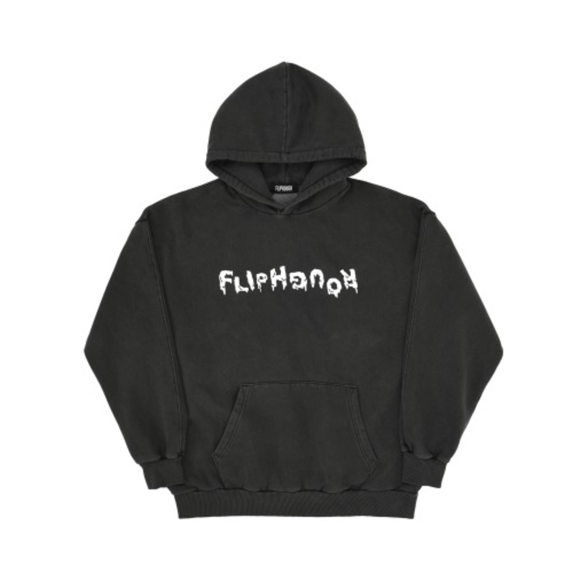 FLIPROUGH snow logo hoodie - Dark gray