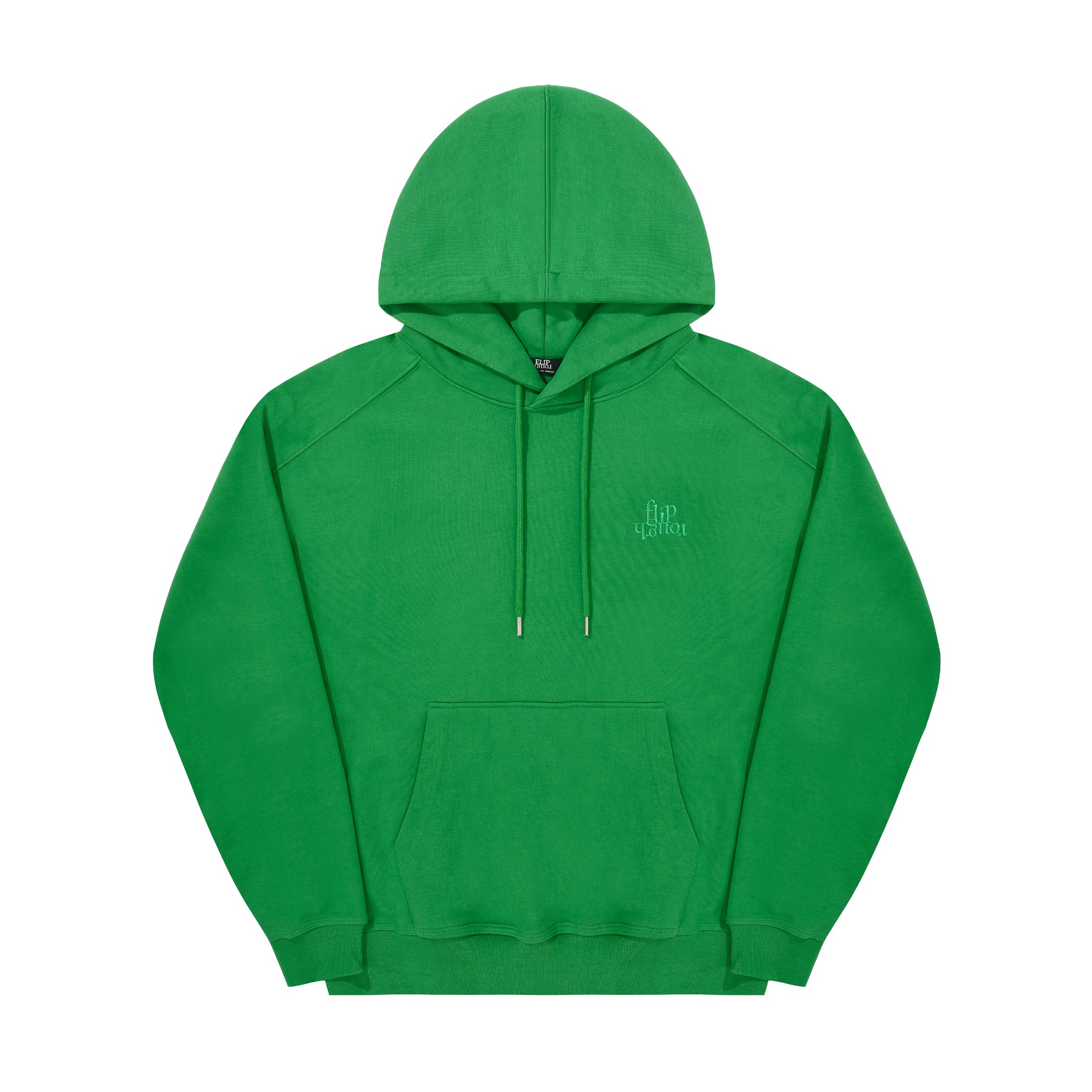 fliprough Small Logo Hoodie - Green